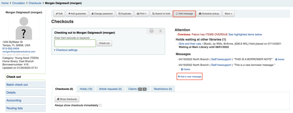 ByWater Solutions | Patron Account Messages with Koha and Aspen…