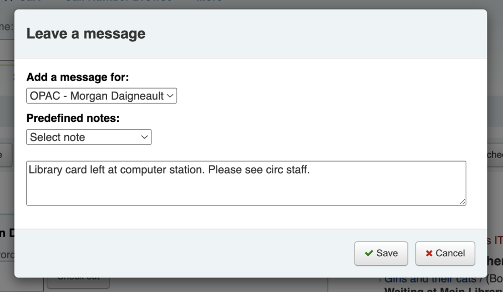 ByWater Solutions Patron Account Messages with Koha and Aspen…